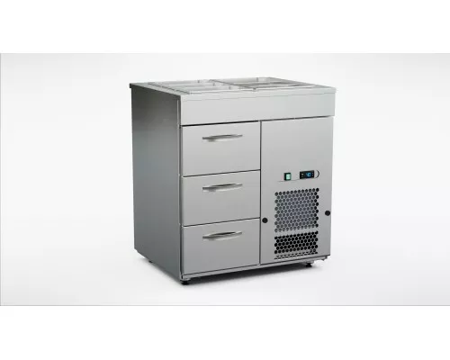 Шкаф с холодильной ванной ksk-803, Inox baltic, KSK-803