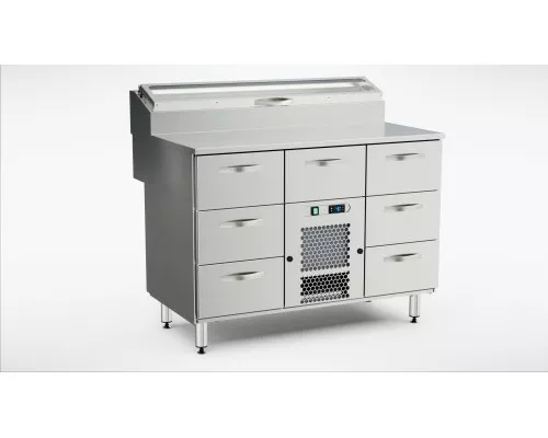 Холодильные столы для пиццы KTL/P-1207 Холодильные столы для пиццы ktl/p-1207, Inox baltic, KTL/P-1207