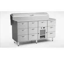 Picas pagatavošanas aukstais galds ktl/p-16010, Inox baltic, KTL/P-16010