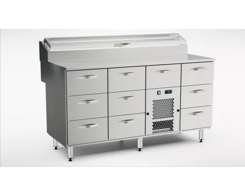 Pizza preparation cold counter KTL/P-16010 Pizza preparation cold counter ktl/p-16010, Inox baltic, KTL/P-16010