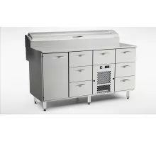 Picas pagatavošanas aukstais galds ktl/p-1617, Inox baltic, KTL/P-1617