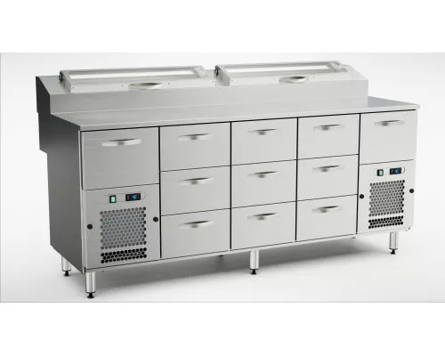 Холодильные столы для пиццы KTL/P-20011 Холодильные столы для пиццы ktl/p-20011, Inox baltic, KTL/P-20011