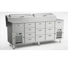 Picas sagatavošanas aukstais galds ktl/p-20012, Inox baltic, KTL/P-20012