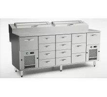 Picas pagatavošanas aukstais galds ktl/p-20013, Inox baltic, KTL/P-20013