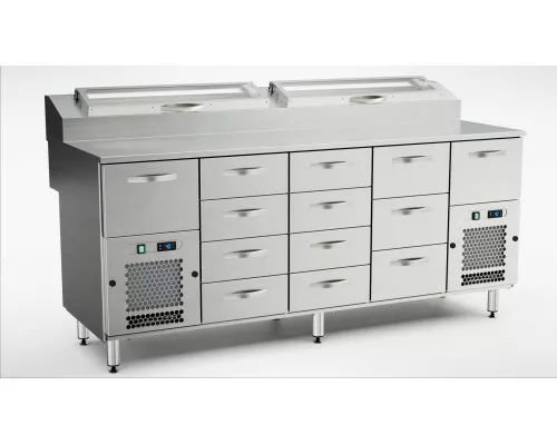 Холодильные столы для пиццы KTL/P-20013 Холодильные столы для пиццы ktl/p-20013, Inox baltic, KTL/P-20013