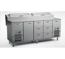 Picas pagatavošanas aukstais galds ktl/p-2018, Inox baltic, KTL/P-2018