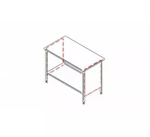 Боковая панель стола lkp, Inox baltic, LKP
