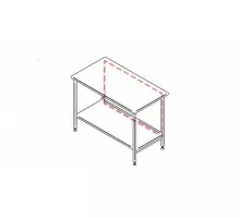 Задняя панель стола ltp, Inox baltic, LTP