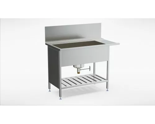Priekšmazgāšanas galds nordien ar plauktu (1000-1400 mm), Inox baltic, EPL-NORDIEN/R (1000-1400mm) Priekšmazgāšanas galds nordien ar plauktu (1000-1400 mm), Inox baltic, EPL-NORDIEN/R (1000-1400mm)