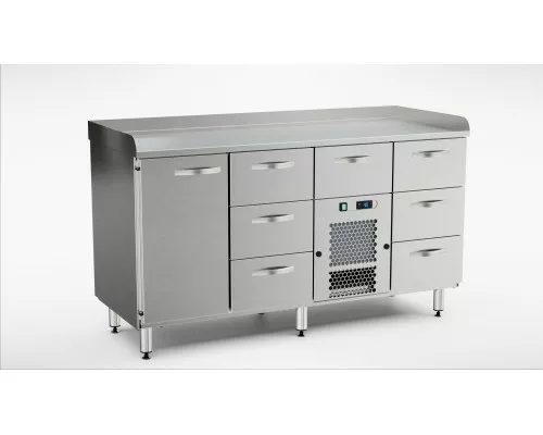 Pizza preparation cold cupboard PZK-1617 Picas sagatavošanas aukstais skapis pzk-1617, Inox baltic, PZK-1617