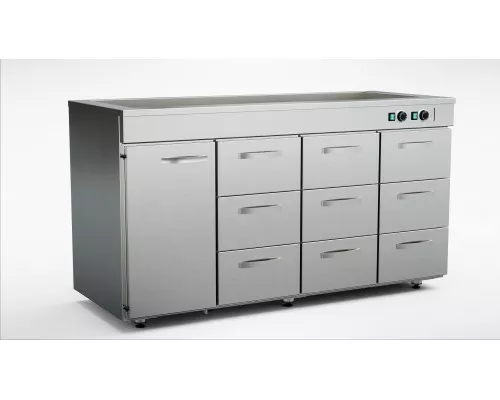 Стол тепловой с мармитом ssk-1619, Inox baltic, SSK-1619 Стол тепловой с мармитом ssk-1619, Inox baltic, SSK-1619