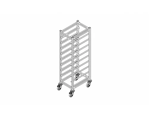 Tray trolley t-10, Inox baltic, T-10 Tray trolley t-10, Inox baltic, T-10