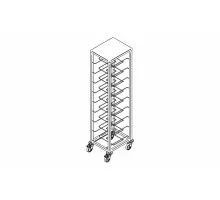 Paplātes ratiņi t-10/tr, Inox baltic, T-10/TR