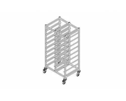 Tray trolley t-20, Inox baltic, T-20 Tray trolley t-20, Inox baltic, T-20