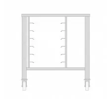 Table with Wheels for Steamer 3X + 4X 1/1 GN