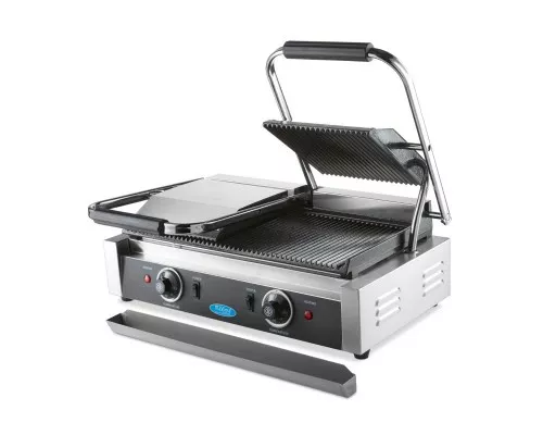 Contact Grill - Grooved - Double Grill Plate - 2 x 22cm Контактный гриль - рифленая поверхность - двойная гриль-плита - 2 x 22 см.