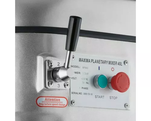 Planetary Mixer - 40L - Up to 20kg Dough - 3 Speed, Maxima, 09300175, Planetary mixers Buy Planetary Mixer - 40L - Up to 20kg Dough - 3 Speed, Maxima, 09300175