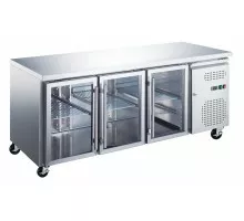 Counter Fridge - 180cm - 3 Glass Doors
