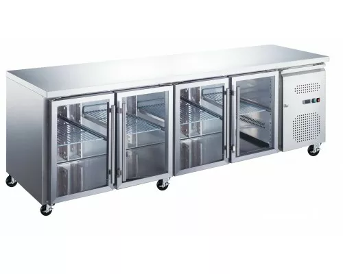 Ledusskapis - 223cm - 4 stikla durvis Counter Fridge - 223cm - 4 Glass Doors