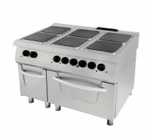 Premium plīts - 6 degļi - 90 cm dziļumā - ar cepeškrāsni - elektriska