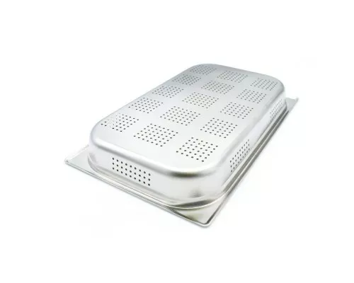 Gastronorm Container - 1/1 GN - 6,5cm Deep - Stainless Steel - Perforated Gastronorm Container - 1/1 GN - 6,5cm Deep - Stainless Steel - Perforated