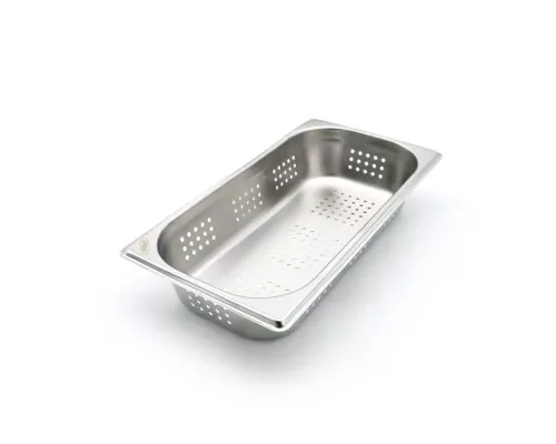 Gastronorm Container - 1/3 GN - 6,5cm Deep - Stainless Steel - Perforated Gastronorm Container - 1/3 GN - 6,5cm Deep - Stainless Steel - Perforated