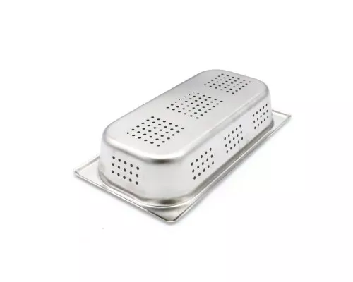 Gastronorm Container - 1/3 GN - 6,5cm Deep - Stainless Steel - Perforated Gastronorm Container - 1/3 GN - 6,5cm Deep - Stainless Steel - Perforated