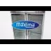 Ledusskapis - 1200L - 6 regulējami plaukti (2/1GN) - Nerūsējošais tērauds - ar stikla durvīm, Maxima, 09400011