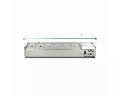 Countertop Prep Fridge - 150cm - Fits 6 x 1/3 GN, Maxima, 09400326, Ingredients Showcase Buy Countertop Prep Fridge - 150cm - Fits 6 x 1/3 GN, Maxima, 09400326