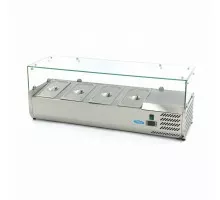 Прилавочный холодильник для приготовления пищи - 120 см - подходит для 4 x 1/3 GN