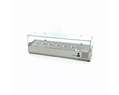 Countertop Prep Fridge - 140cm - Fits 6 x 1/3 GN, Maxima, 09400323, Ingredients Showcase Buy Countertop Prep Fridge - 140cm - Fits 6 x 1/3 GN, Maxima, 09400323
