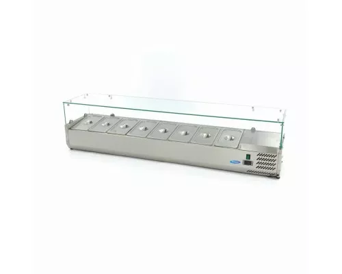 Countertop Prep Fridge - 180cm - Fits 8 x 1/3 GN, Maxima, 09400332, Ingredients Showcase Buy Countertop Prep Fridge - 180cm - Fits 8 x 1/3 GN, Maxima, 09400332