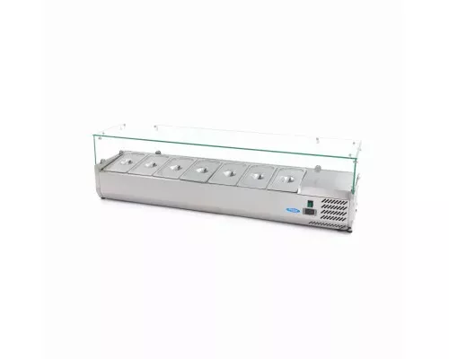 Countertop Prep Fridge - 160cm - Fits 7 x 1/3 GN, Maxima, 09400329, Ingredients Showcase Buy Countertop Prep Fridge - 160cm - Fits 7 x 1/3 GN, Maxima, 09400329