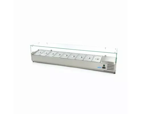 Countertop Prep Fridge - 200cm - Fits 9 x 1/3 GN, Maxima, 09400335, Ingredients Showcase Buy Countertop Prep Fridge - 200cm - Fits 9 x 1/3 GN, Maxima, 09400335