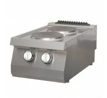 Heavy Duty Cooker - 2 Burners - Single Unit - 70cm Deep - Electric