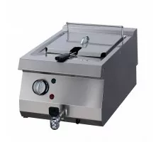 Lieljaudas fritēze - 1 x 12L - viengabala - 70cm dziļumā - ar iztukšošanas krānu - elektriskā krāsns