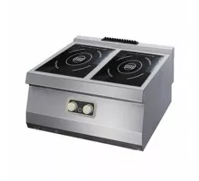 Indukcijas plīts - 2 degļi - dubultā iekārta - 70 cm dziļa - elektriskā