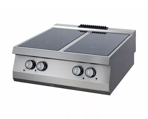 Heavy Duty Infrared Cooker - 4 Burners - Double Unit - 70cm Deep - Electric