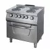Heavy Duty Stove - 4 Burners - Double Unit - 70cm Deep - with Oven - Electric