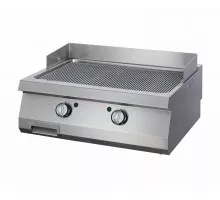 Heavy Duty Griddle - Grooved Chrome - Double Unit - 70cm Deep - Gas