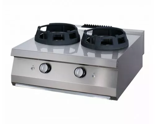 Сверхмощная плита Wok - 2 х 28,5 см кольца для приготовления - Двойной блок - Глубина 70 см - Газ, Maxima, 09396006, Линия 700 Купить Сверхмощная плита Wok - 2 х 28,5 см кольца для приготовления - Двойной блок - Глубина 70 см - Газ, Maxima, 09396006