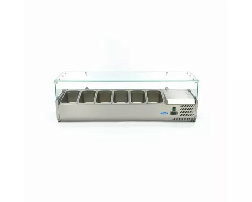 Countertop Prep Fridge - 140cm - Fits 6 x 1/3 GN, Maxima, 09400323, Ingredients Showcase Buy Countertop Prep Fridge - 140cm - Fits 6 x 1/3 GN, Maxima, 09400323