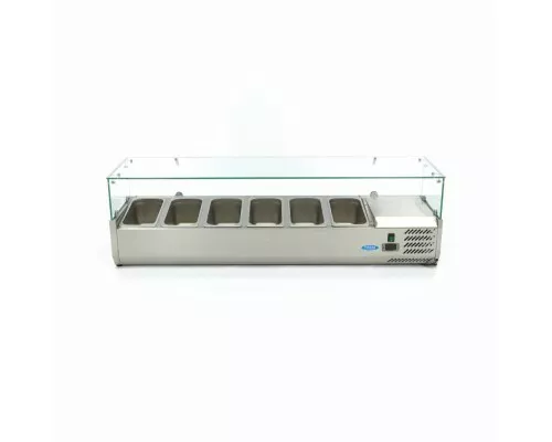 Countertop Prep Fridge - 150cm - Fits 6 x 1/3 GN, Maxima, 09400326, Ingredients Showcase Buy Countertop Prep Fridge - 150cm - Fits 6 x 1/3 GN, Maxima, 09400326