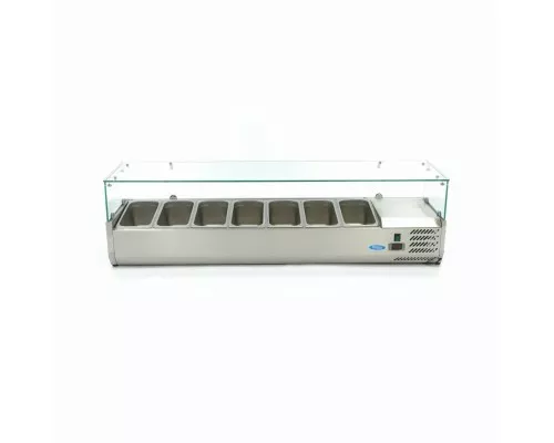 Countertop Prep Fridge - 160cm - Fits 7 x 1/3 GN, Maxima, 09400329, Ingredients Showcase Buy Countertop Prep Fridge - 160cm - Fits 7 x 1/3 GN, Maxima, 09400329