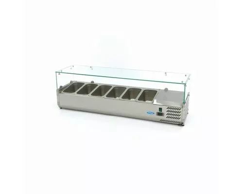 Countertop Prep Fridge - 140cm - Fits 6 x 1/3 GN, Maxima, 09400323, Ingredients Showcase Buy Countertop Prep Fridge - 140cm - Fits 6 x 1/3 GN, Maxima, 09400323