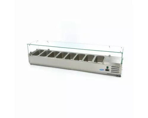 Countertop Prep Fridge - 180cm - Fits 8 x 1/3 GN, Maxima, 09400332, Ingredients Showcase Buy Countertop Prep Fridge - 180cm - Fits 8 x 1/3 GN, Maxima, 09400332