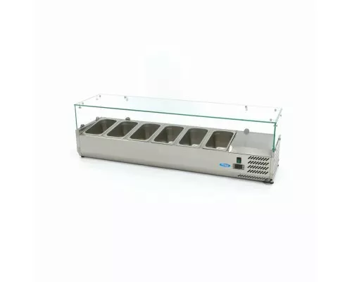 Countertop Prep Fridge - 150cm - Fits 6 x 1/3 GN, Maxima, 09400326, Ingredients Showcase Buy Countertop Prep Fridge - 150cm - Fits 6 x 1/3 GN, Maxima, 09400326