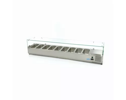 Countertop Prep Fridge - 200cm - Fits 9 x 1/3 GN, Maxima, 09400335, Ingredients Showcase Buy Countertop Prep Fridge - 200cm - Fits 9 x 1/3 GN, Maxima, 09400335