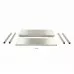 Stainless Steel Table - 60 x 60 cm - Adjustable Height - with Storage Shelf