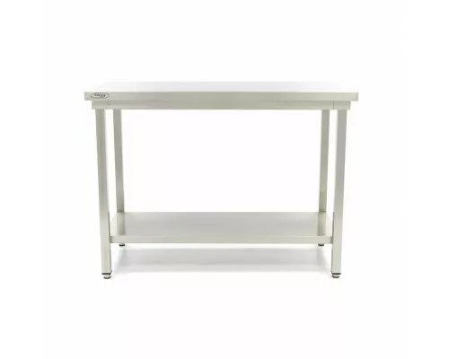 Stainless Steel Table - 100 x 60cm - Adjustable Height - with Storage Shelf Stainless Steel Table - 100 x 60cm - Adjustable Height - with Storage Shelf